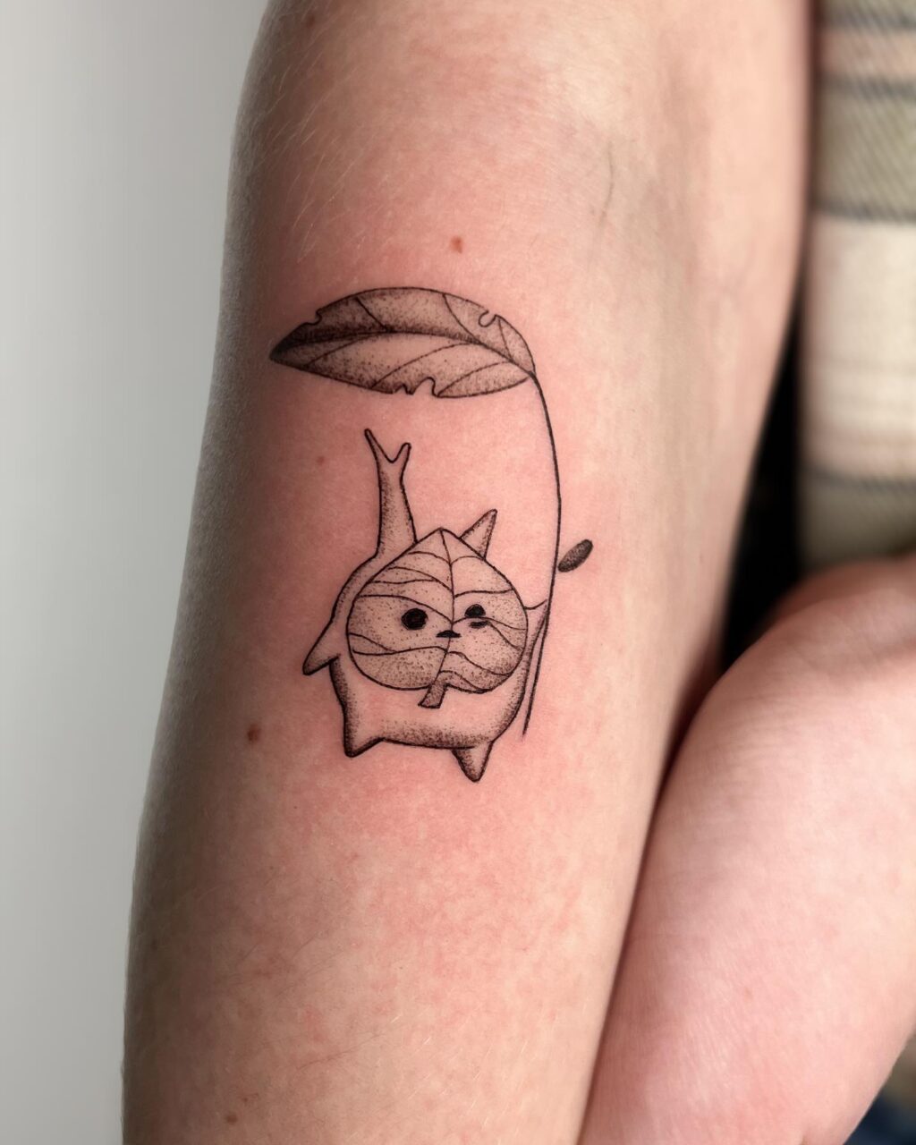 Cute korok from the legends of Zelda 🌿🗡️

For: @carlijnzwart 

Done at: @sorrymamatattoosutrecht